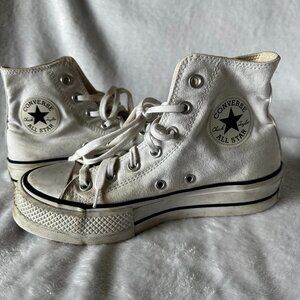 Converse Chuck Tailor Platform High Tops - White